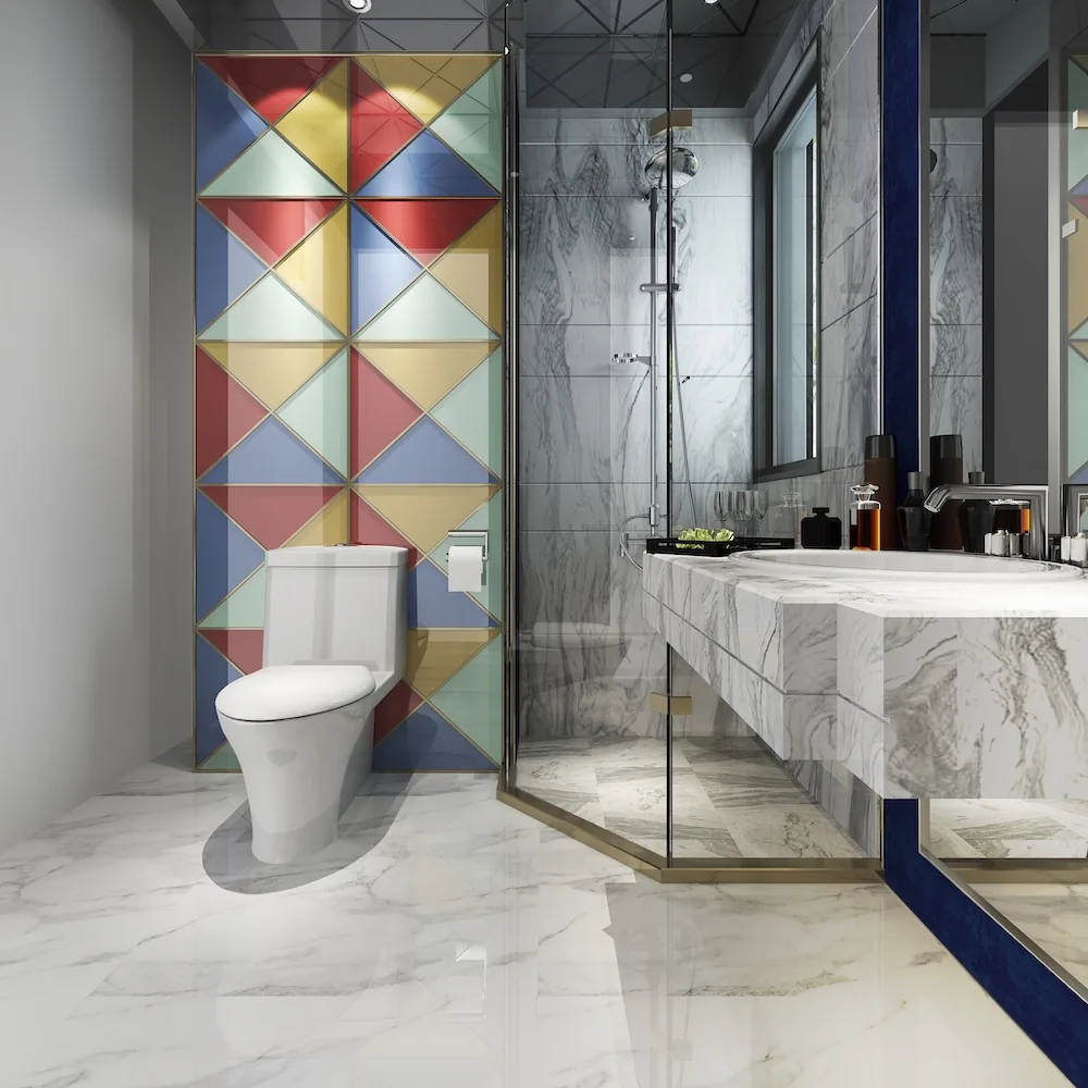 Tile bath